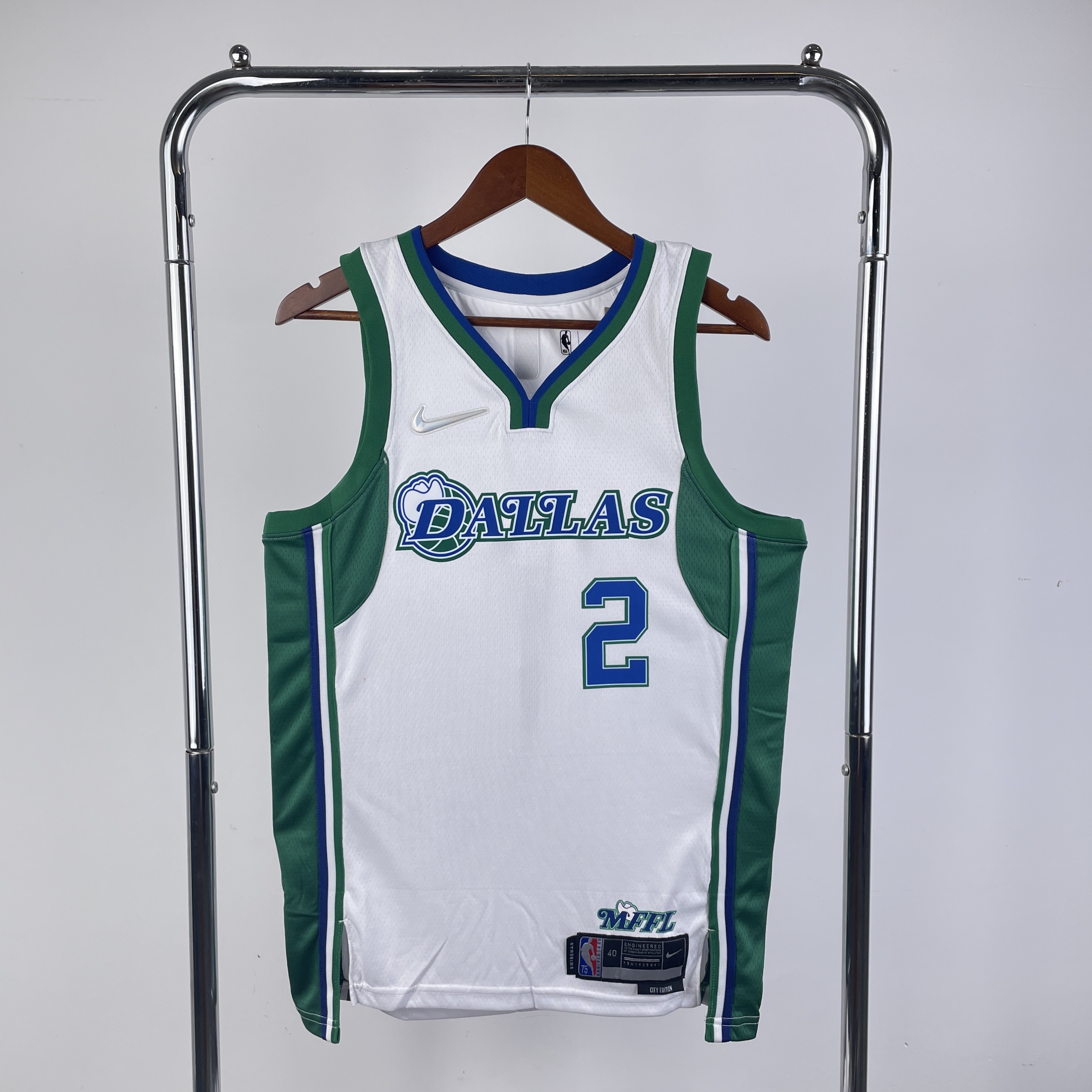 Men Dallas Mavericks #2 Irving White City Edition Season Nike 2022 NBA Jersey->dallas mavericks->NBA Jersey
